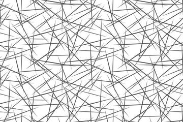 Black and white geometric pattern. Seamless abstract background. Vector stripe, lines. Horizontal speed line pattern.