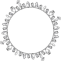 vector cartoon birds border