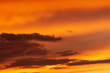 clouds in the sky at sunset