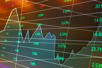 Display of Stock market,Stock Exchange Board Background