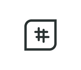 Modern Social Hashtag icon