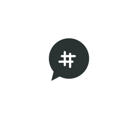 Modern Social Hashtag icon