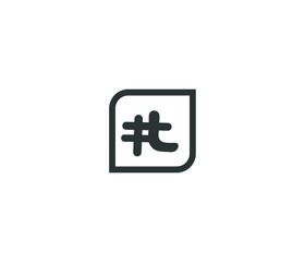 Modern Social Hashtag icon