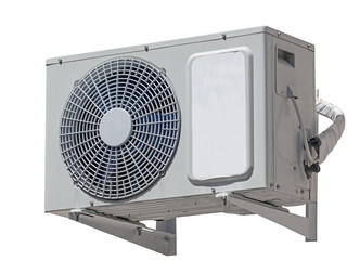 air conditioning compressor isolated on white