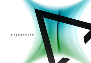 Swirl fluid flowing colors motion effect, holographic abstract background