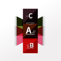 Infographic option banner