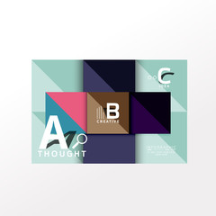 Infographic option banner