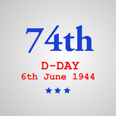 Illustration of U.S.A D-Day background