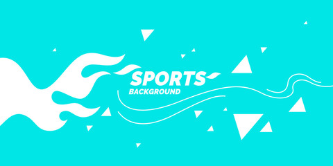 Modern colored poster for sports.