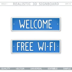 Welcome. Free Wi-Fi