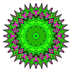 Decorative floral mandala. vector illustration. Tribal Ethnic Arabic, Indian, motif. for fashion print design, wallpaper, invitation.