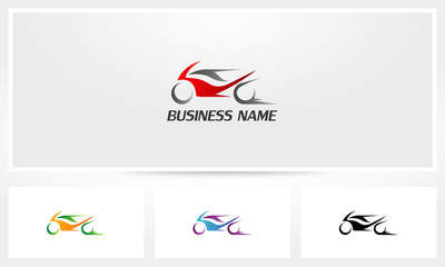 Fototapeta premium Logo szybkiej prędkości motocykla