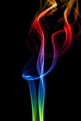 Abstract Colorful smoke