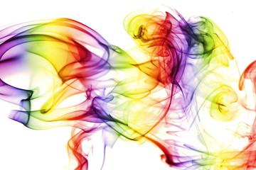 Abstract Colorful smoke