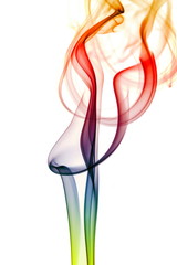 Abstract Colorful smoke