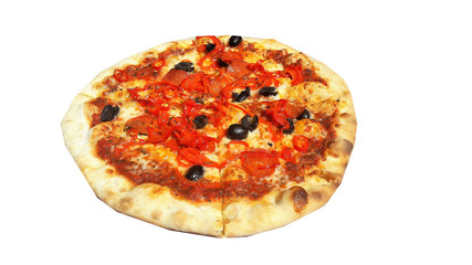 isolated Italian pizza 