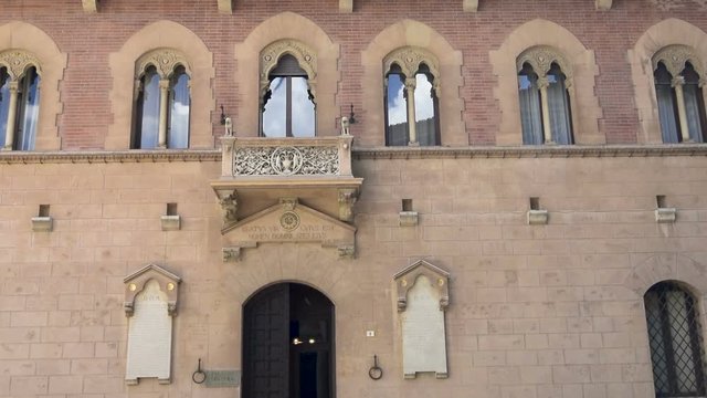 The Bishop's Palace next to the Saint Cerbonius cathedral, in the old town centre of Massa Marittima, in the province of Grosseto,Tuscany, Italy.
