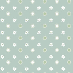 Abstract floral vector seamless pattern, simple pastel color background for your design