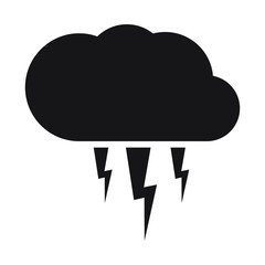 Cloud lightning icon