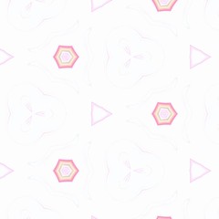 Isolated geometric symbols on white background. Pattern background for printed production, print on fabric, canvas and ceramics. Template for decoration of design products.