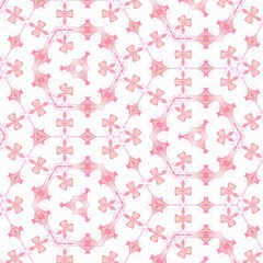 Geometric seamless pink texture. Pattern background for printed production, print on fabric, canvas and ceramics. Template for decoration of design products.