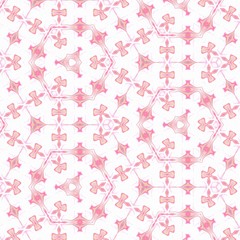 Geometric seamless pink texture. Pattern background for printed production, print on fabric, canvas and ceramics. Template for decoration of design products.