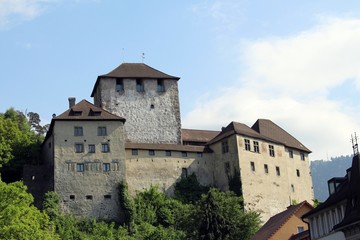 Fototapeta na wymiar Die Schattenburg in Feldkirch Österreich.