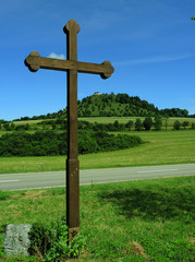 Wegkreuz beim Kornbühl auf der Schwäbischen Alb