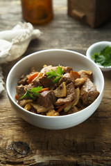 Beef stew with quince