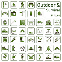 Outdoor Survival Iconset