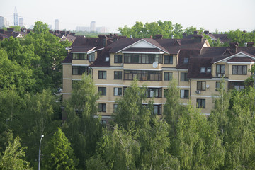 green Moscow in the summer