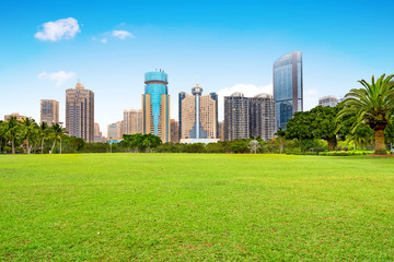 Skyscrapers in Hainan Island, China