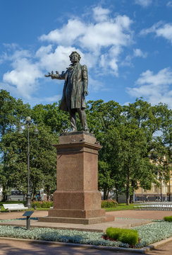 Monument to Alexander Pushkin, Saint Petersburg, Russia