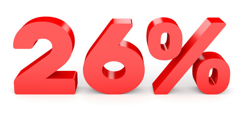 Twenty six percent off. Discount 26 %.