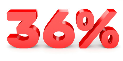 Thirty six percent off. Discount 36 %.