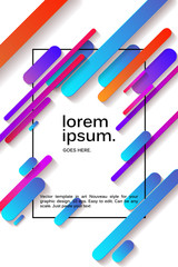 Vector background with paper card