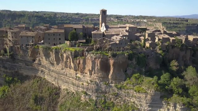 Civita di Bagnoregio aerial view