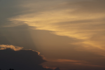 Cloud at sunset