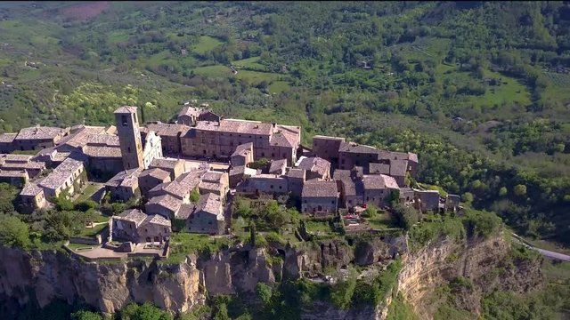 Civita di Bagnoregio aerial view