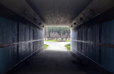 Fototapeta premium Dark Tunnel Exit
