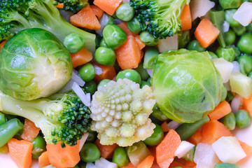 Frozen vegetables food