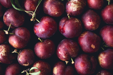 Plum Naturally organic In Asia From the forest