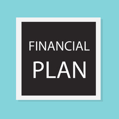 financial plan concept- vector illustration