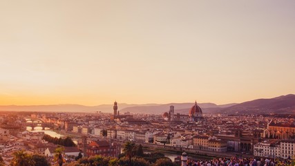 Fototapeta na wymiar Florentine Sunset