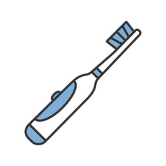 Electric toothbrush color icon