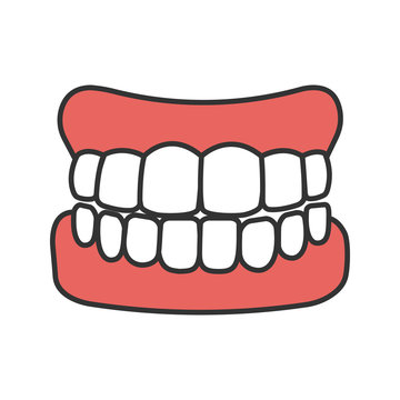 Dentures color icon
