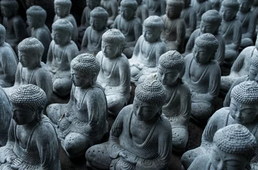Store enrouleur sans perçage Bouddha Buddha statues