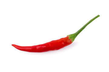 Red chili pepper isolated on a white background