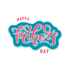 Happy Fathers Day lettering