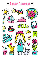 Vector doodle elements